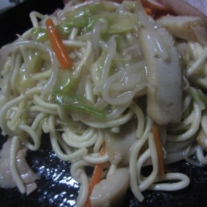 ちゃんぽん麺で作る　皿うどん